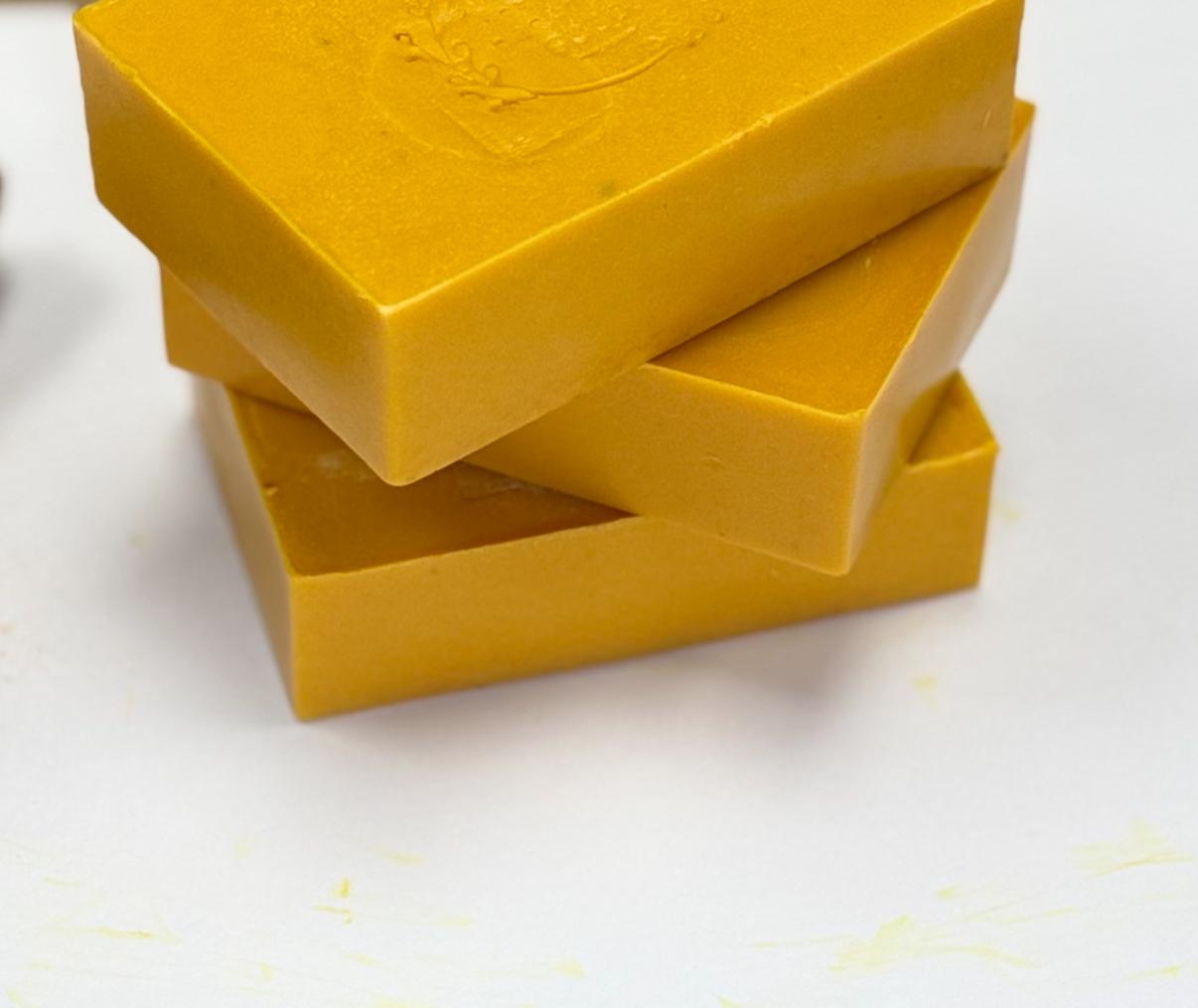 Tumeric, lemon peel and kojic acid soap